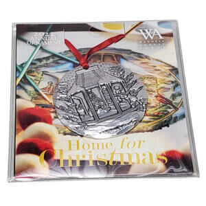 Wendell August Forge 2022 "Home For Christmas" Hammered Aluminum Ornament